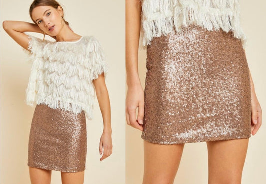 Night out glam Sequined Skirt