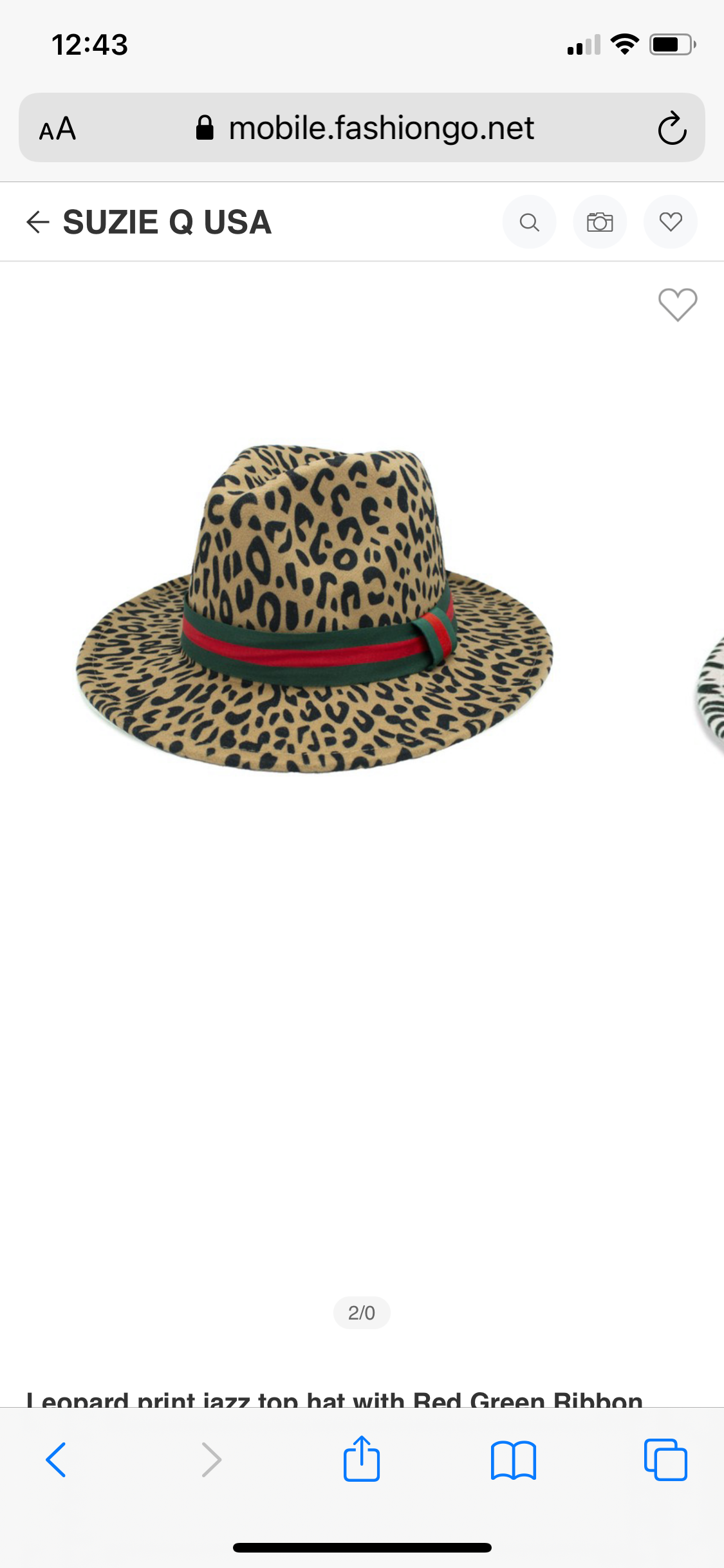 Leopard fedora